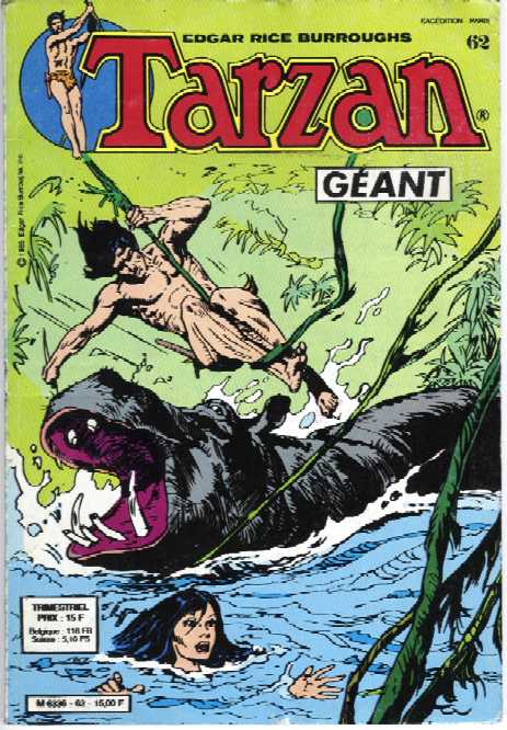Scan de la Couverture Tarzan Gant n 62